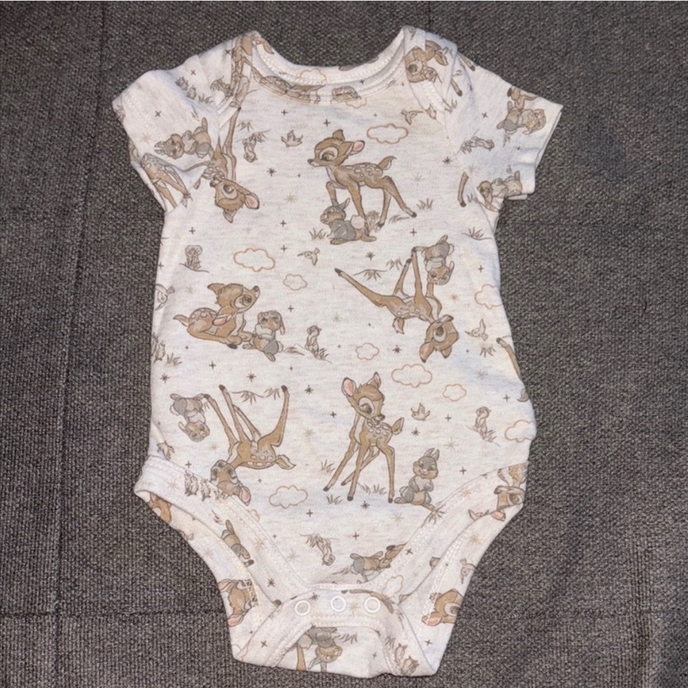 Disney Cream and Brown Onesie set of Two